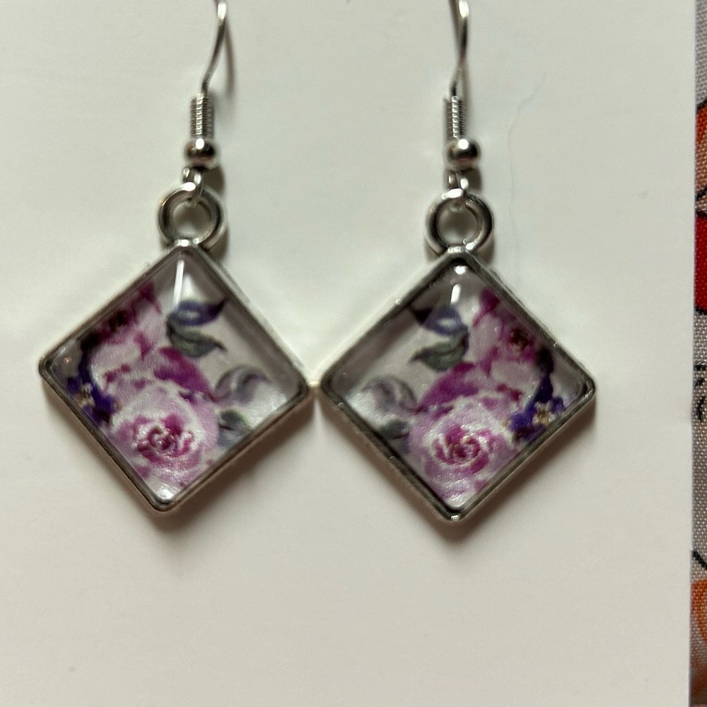 Diamond Cabochon Earrings